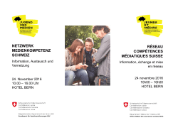 netzwerk medienkompetenz schweiz r&eacute;seau comp&eacute;tences
