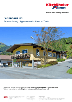 Ferienhaus Evi in Brixen im Thale