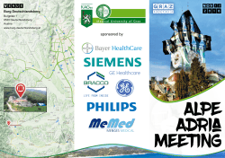 Flyer: Alpe-Adria-Meeting, Graz 2016