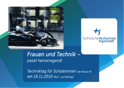 Frauen und Technik - Technische Hochschule Ingolstadt