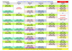 Trainingsplan - Praxis Sandra Weyand