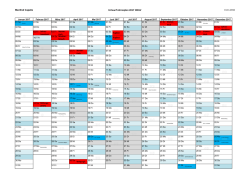 Jahresplan 2017 als Kalender