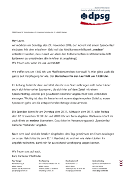 Hey Leute, wir m&ouml;chten am Sonntag, den 27