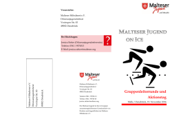 Flyer + Anmeldebogen - Malteser Jugend Diözese Osnabrück