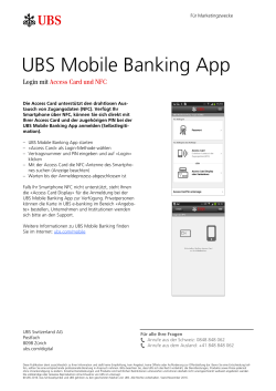 UBS Mobile Banking App