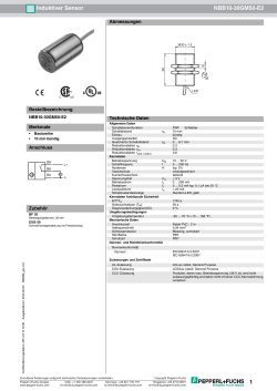 1 Induktiver Sensor NBB10-30GM50-E2