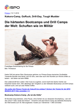 Die härtesten Bootcamps und Drill Camps der Welt: Schuften