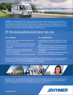 IT-Systemadministrator (m/w)