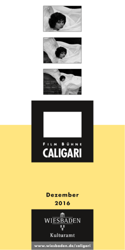 Caligari-Programm Dezember 2016