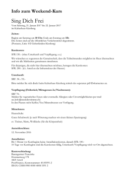 Informationen und Anmeldung: Hier klicken!
