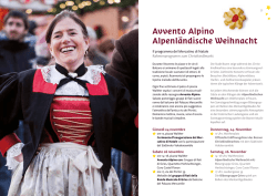 programma dettagliato - Mercatino di Natale Bolzano