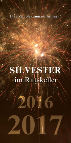 Sylvester 2016 - Ratskeller München