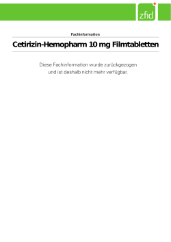 Cetirizin-Hemopharm 10 mg Filmtabletten