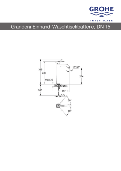 Grandera Einhand-Waschtischbatterie, DN 15