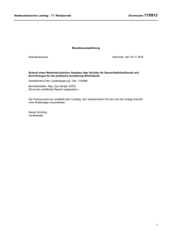 Drs. 17/6912 - Nieders&auml;chsischer Landtag