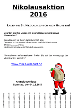 Flyer - Ministranten Walldorf