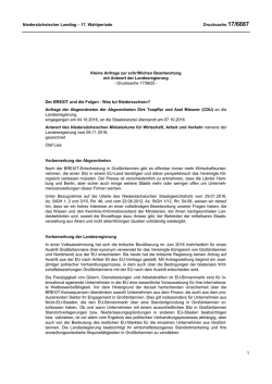 Drucksachen allgemein - Nieders&auml;chsischer Landtag