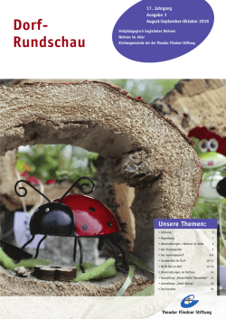 Dorf-Rundschau August - September