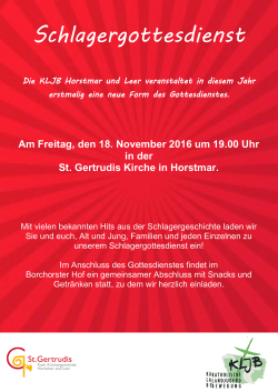 Plakat Schlagergottesdienst 18-11-2016