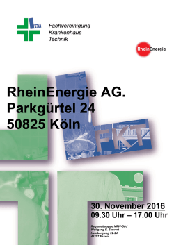 RheinEnergie AG. Parkgürtel 24 50825 Köln
