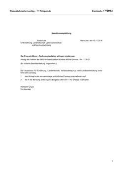 Drs. 17/6913 - Nieders&auml;chsischer Landtag