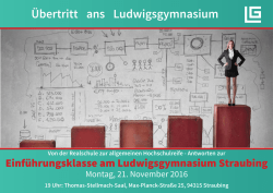 Info  - Straubing - Ludwigsgymnasium Straubing