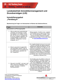 Fragen und Antworten - Landesbetrieb Immobilienmanagement und