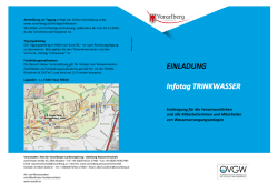 Infotag TRINKWASSER