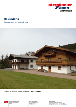 Haus Maria in Hochfilzen