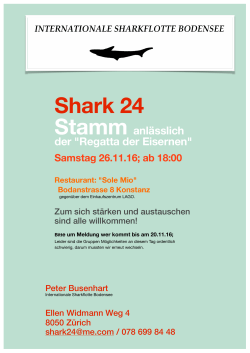 Einladung Shark24-Stamm 2016 nach der Eisernen