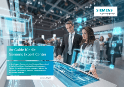 Ihr Guide für die Siemens Expert Center