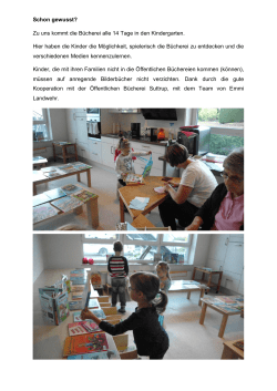 Schon gewusst? Zu uns kommt die Bücherei alle 14 Tage in den