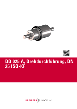 DD 025 A, Drehdurchführung, DN 25 ISO-KF
