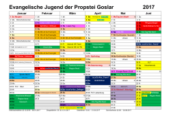 Jahreskalender 2017 - Evangel. Jugend der Propstei Goslar