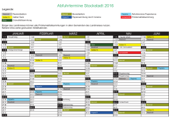 Abfallkalender 2016 - Markt Stockstadt am Main