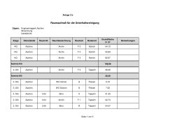 Anlage 2b - Raumverzeichnis Unterhaltsreinigung Los 1 Uersfeld 24