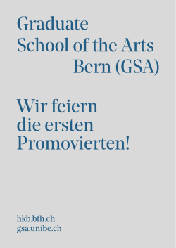 PDF, 26KB - Graduate School of the Arts