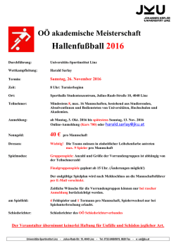 HALLENFUßBALL 2016