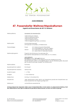 Ausschreibung