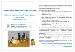 Info-Flyer und Anmeldung