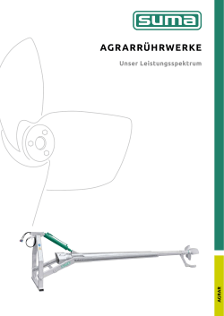 Agrar Broschüre - SUMA Rührtechnik GmbH