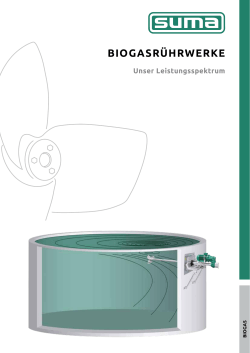 Biogas Broschüre - SUMA Rührtechnik GmbH