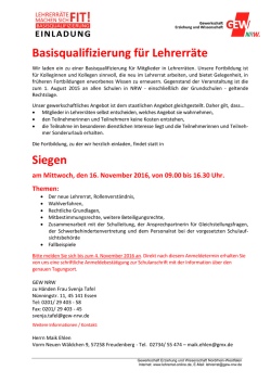 Infoflyer - GEW Siegen