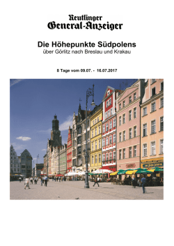 Informationen zur Leserreise S&uuml;dpolen