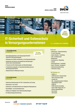 IT-Sicherheit und Datenschutz in Versorgungsunternehmen