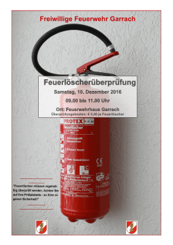 Feuerl&ouml;scher&uuml;berpr&uuml;fung FF Garrach