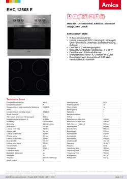 EHC 12508 E - Amica International GmbH