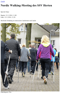 Nordic Walking-Meeting des SSV Herten