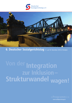 Integration Strukturwandel wagen!