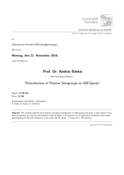 Perturbations of Positive Semigroups on AM